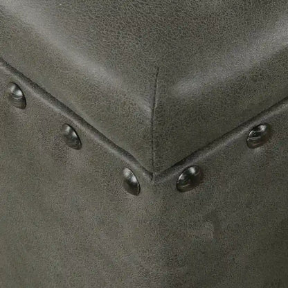 HomePop Storage Bench with Nail head Trim