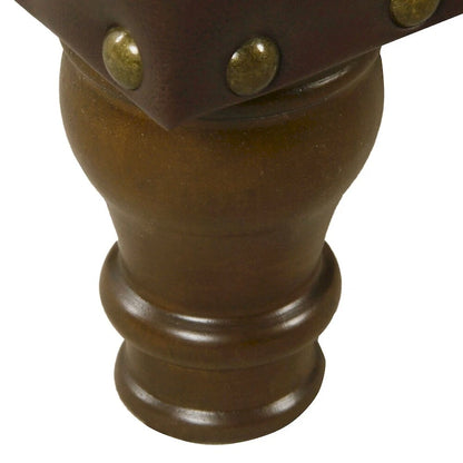 HomePop Storage Bench with Nail head Trim