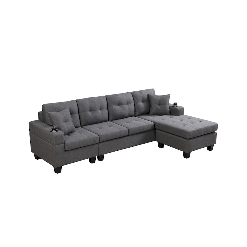 Modern Sectional Sofa with Reversible Chaise