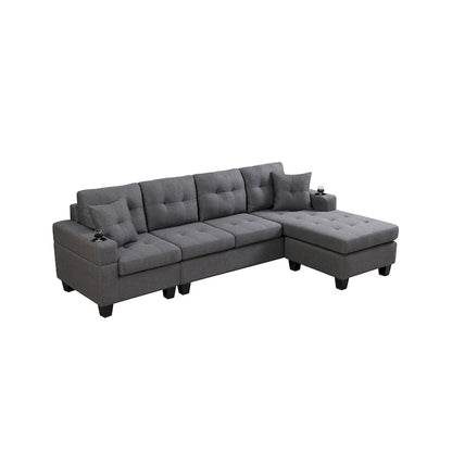 Modern Sectional Sofa with Reversible Chaise