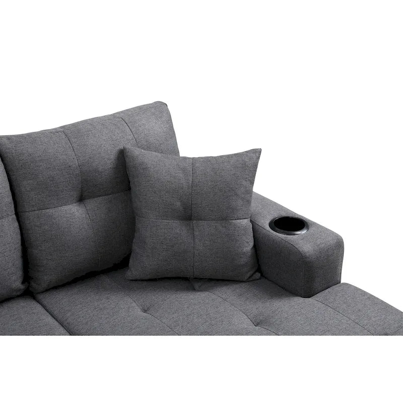 Modern Sectional Sofa with Reversible Chaise