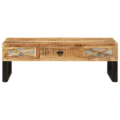 vidaXL Coffee Table 43.3x19.7x15 Solid Wood Mango