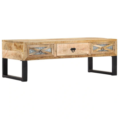vidaXL Coffee Table 43.3x19.7x15 Solid Wood Mango