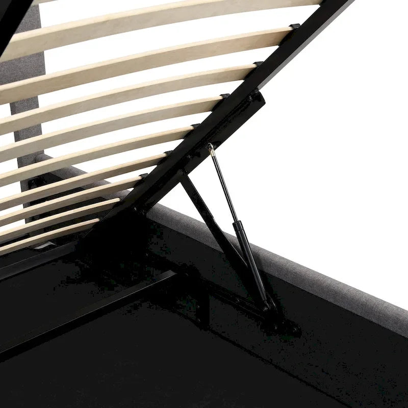 Full/Queen Upholstered Platform Bed with Lift Up Storage