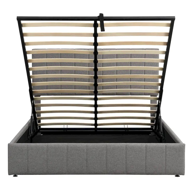 Full/Queen Upholstered Platform Bed with Lift Up Storage