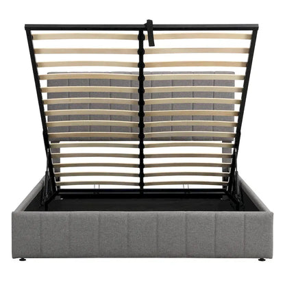 Full/Queen Upholstered Platform Bed with Lift Up Storage