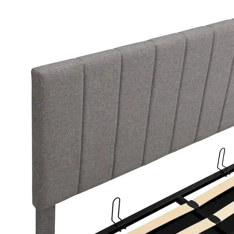 Full/Queen Upholstered Platform Bed with Lift Up Storage