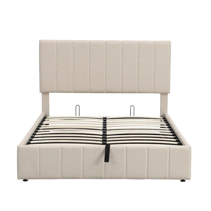 Full/Queen Upholstered Platform Bed with Lift Up Storage