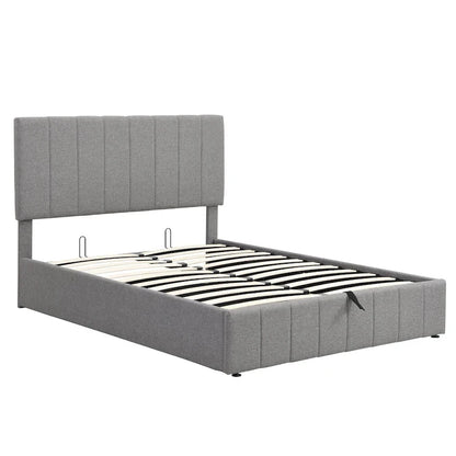 Full/Queen Upholstered Platform Bed with Lift Up Storage