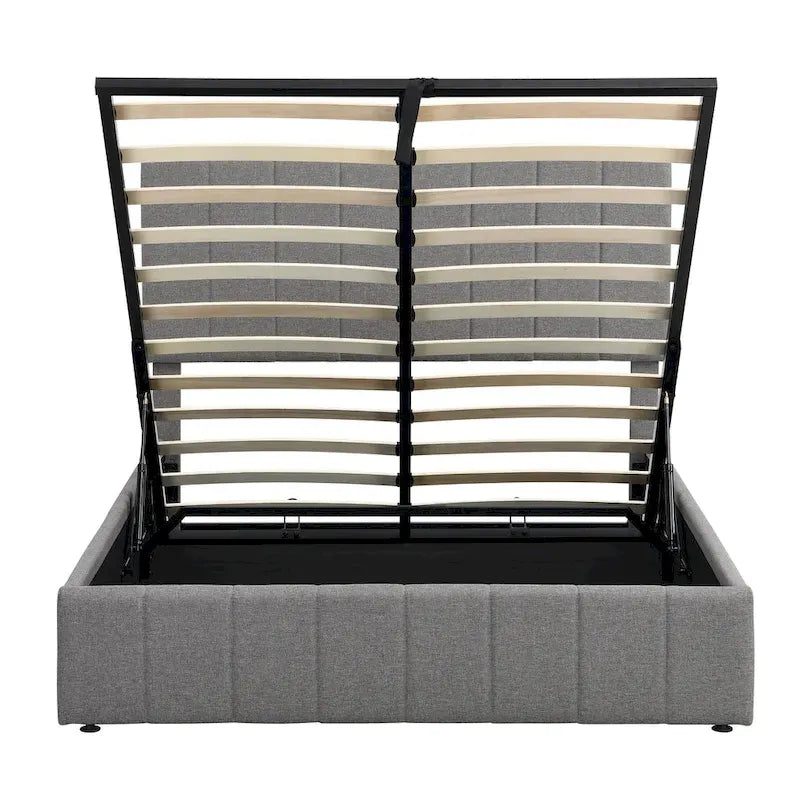 Full/Queen Upholstered Platform Bed with Lift Up Storage