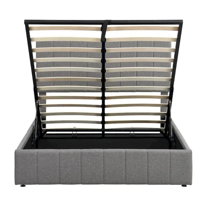 Full/Queen Upholstered Platform Bed with Lift Up Storage
