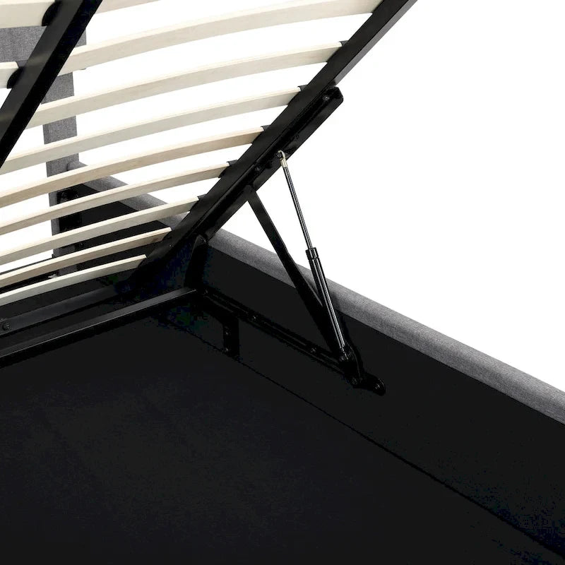 Full/Queen Upholstered Platform Bed with Lift Up Storage