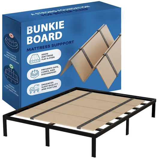 Foldable Box Spring, Bunkie Board and Bed Support Board to Minimize bed, Good for Day Bed, Trundle Bed, Bunkbed & Platform Bed