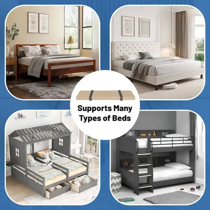 Foldable Box Spring, Bunkie Board and Bed Support Board to Minimize bed, Good for Day Bed, Trundle Bed, Bunkbed & Platform Bed