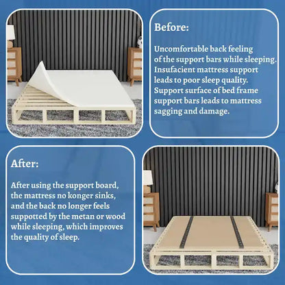 Foldable Box Spring, Bunkie Board and Bed Support Board to Minimize bed, Good for Day Bed, Trundle Bed, Bunkbed & Platform Bed