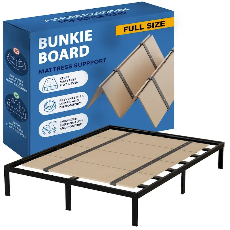 Foldable Box Spring, Bunkie Board and Bed Support Board to Minimize bed, Good for Day Bed, Trundle Bed, Bunkbed & Platform Bed