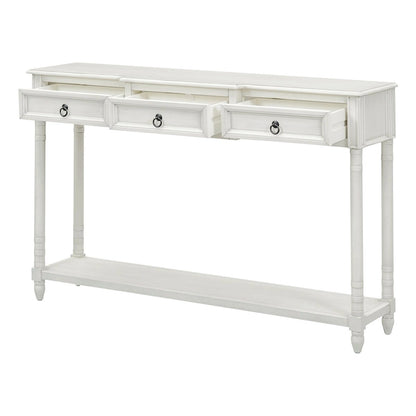 Console Table Sofa Table with Drawers for Entryway