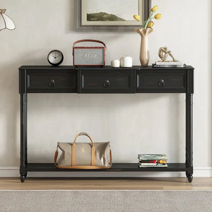 Console Table Sofa Table with Drawers for Entryway