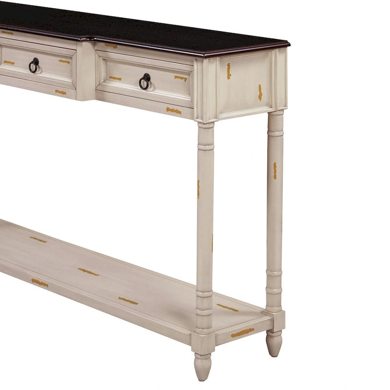 Console Table Sofa Table with Drawers for Entryway