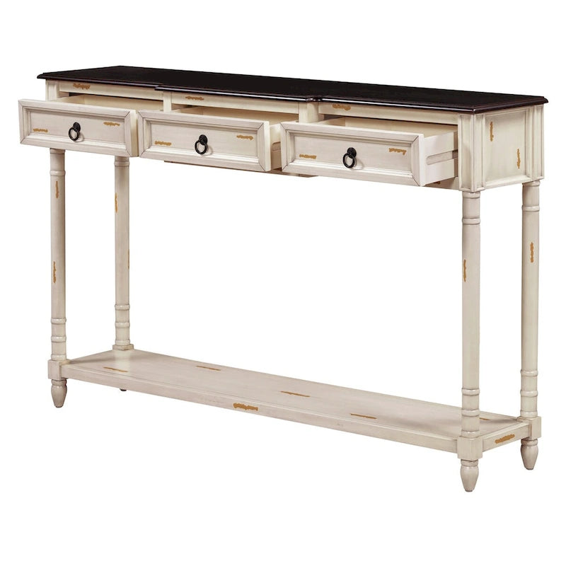 Console Table Sofa Table with Drawers for Entryway