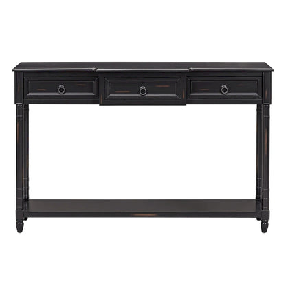 Console Table Sofa Table with Drawers for Entryway