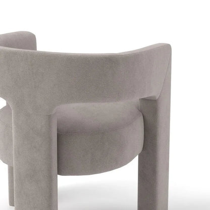 SEYNAR Modern Glam Velvet Upholstered Dining Chair, Open-Back Accent Chair