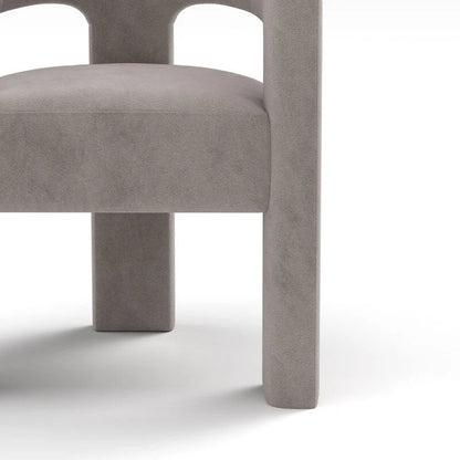 SEYNAR Modern Glam Velvet Upholstered Dining Chair, Open-Back Accent Chair