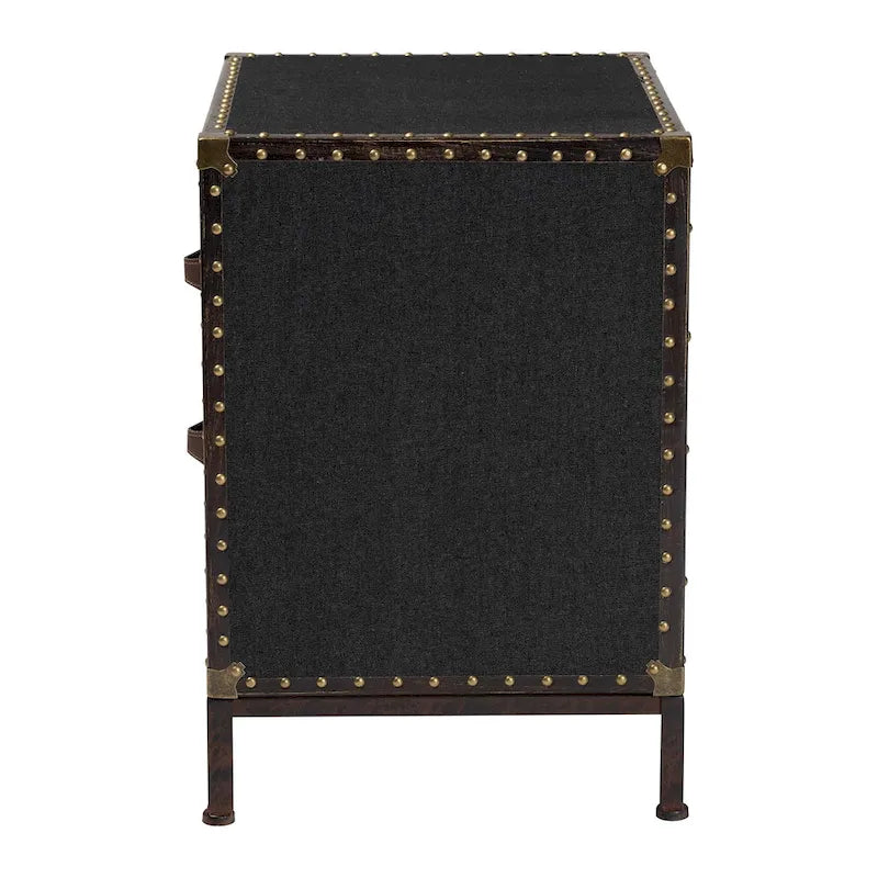 Laura Vintage Canvas End Table Trunk