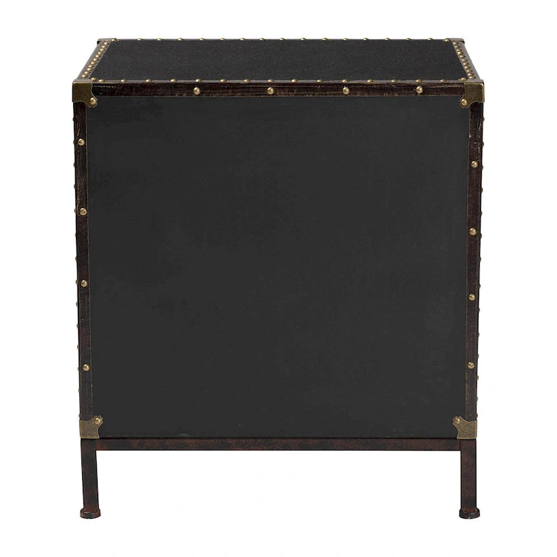 Laura Vintage Canvas End Table Trunk