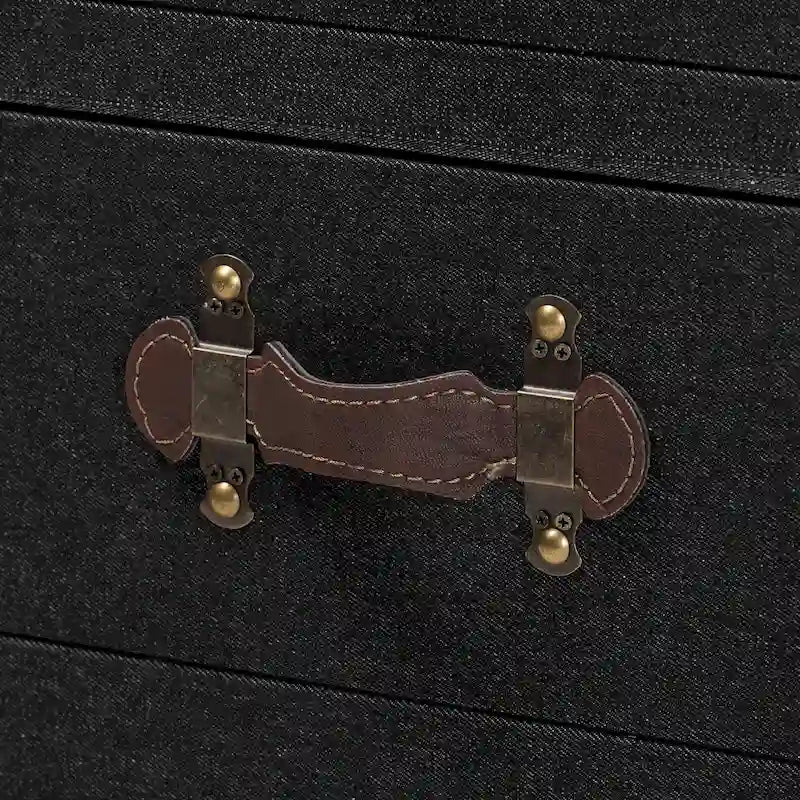 Laura Vintage Canvas End Table Trunk