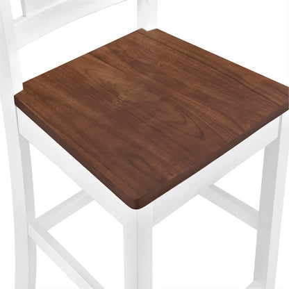 Rustic Farmhouse 5-Piece Counter Height Dining Table Set